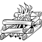 Campfire vector illustration
