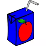 Vetor de caixa de suco de maçã