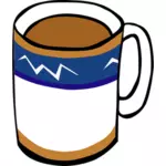 Koffie of thee beker vector