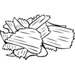 Vector image of potato chips