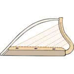 Vector illustration of harp