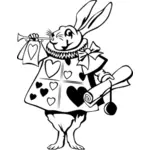 Vector clip art of rabbit from fairy tale