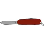 Ilustração em vetor marrom canivete faca