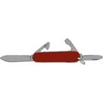 Brown-Swiss Army Knife-Vektor-Bild