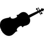 Silhueta de vetor de violino