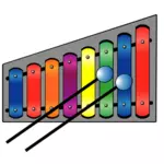 Ilustración vectorial de xilófono