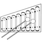 Vector graphics of xylophone