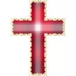 Glänzend rote Kreuz