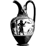 古代の花瓶のイラスト