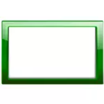 Lesklý transparentní zelená rám vektorový obrázek