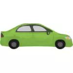 בתמונה וקטורית רכב ירוק