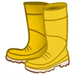 Botas de goma amarillo