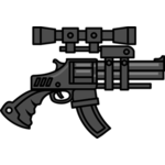 Rifle with sniper | Public domain vectors