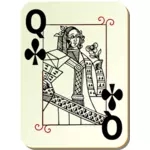 Queen of clubs image