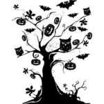 Halloween gambar pohon