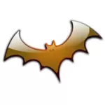 Brown Halloween bat vector image