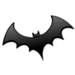 Серый bat силуэт векторное изображение