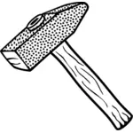 Imagem de vetor de arte de linha de martelo