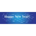Šťastný nový rok 2012 znamení vektorový obrázek