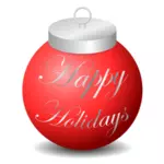Happy Holidays Ornament Vector