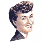 Woman in retro image