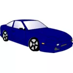 Синий гоночный автомобиль векторное изображение