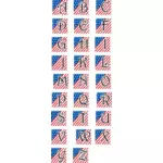 Image vectorielle alphabet patriotique