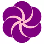 Círculos de violetas
