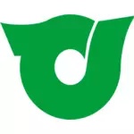 Officiële zegel van Higashiyuri vectorillustratie