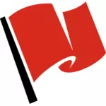 Röd flagga symbolen