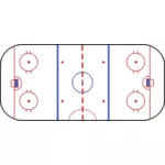 Arte del hockey pista vector clip