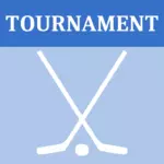 Vectorafbeeldingen van hockey toernooi pictogram