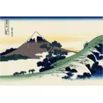 矢量图像的富士山