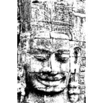 Face towers of the Bayon illustration