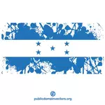 Bendera Honduras grunge pola