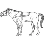 Enkel hest illustrasjon