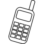 Mobiele telefoon pictogram vector illustraties