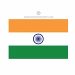 Индийские Векторный флаг