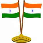 Indiska flaggor vektor