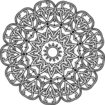 Design fleuri géométrique