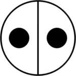 Vektor-Bild von einfachen Schalter elektrische symbol