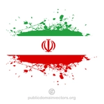 Iranska flaggan vektorgrafik