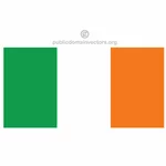 Irish vector flag
