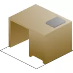 ClipArt vettoriali di terzino destro isometrica scrivania Mostra