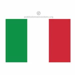 Italienska vektor flagga