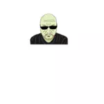 Bald man selfie vector image