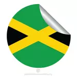 Aufkleber mit Flagge von Jamaika