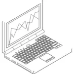 Ноутбук персональный компьютер векторная графика