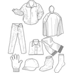 Punten van de kleding vector afbeelding