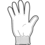 Vector drawing of a glove